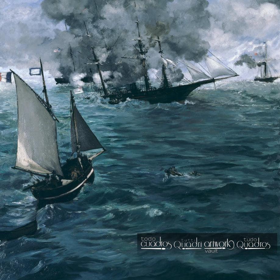 Die Schlacht zwischen der U.S.S. Kearsarge und der C.S.S. Alabama, Manet