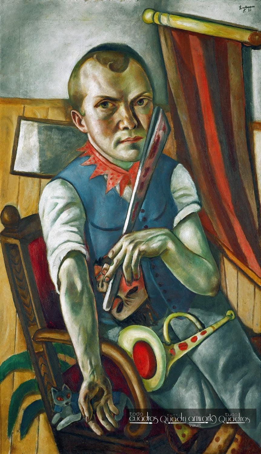 Selbstbildnis als Clown, Max Beckmann
