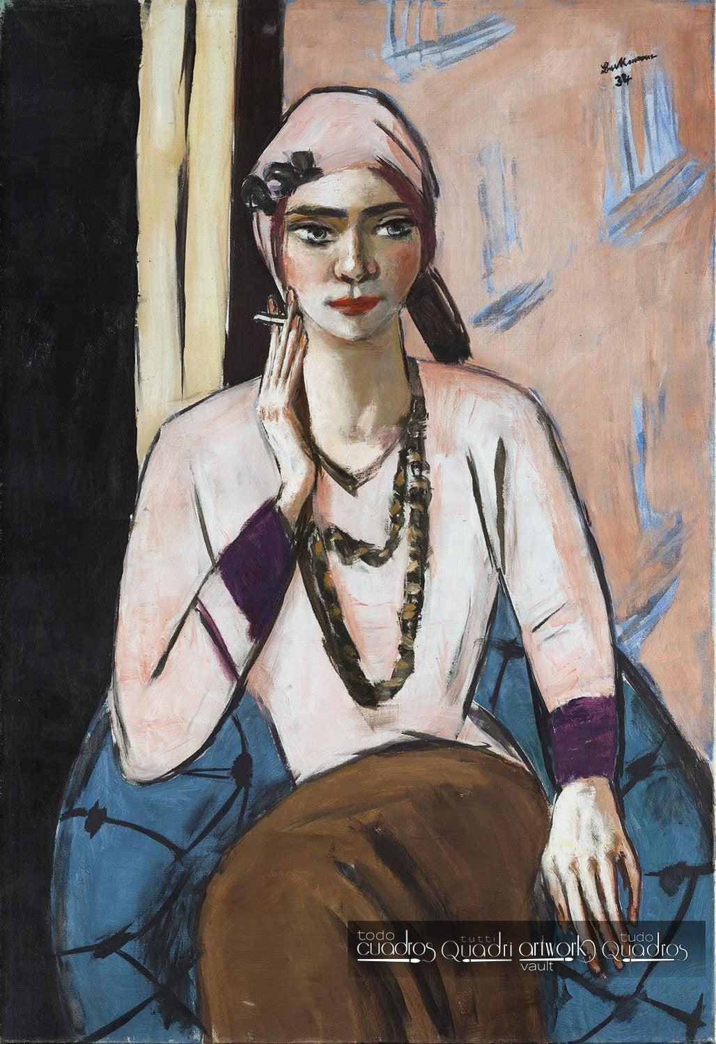 Quappi mit rosa Pullover, Max Beckmann