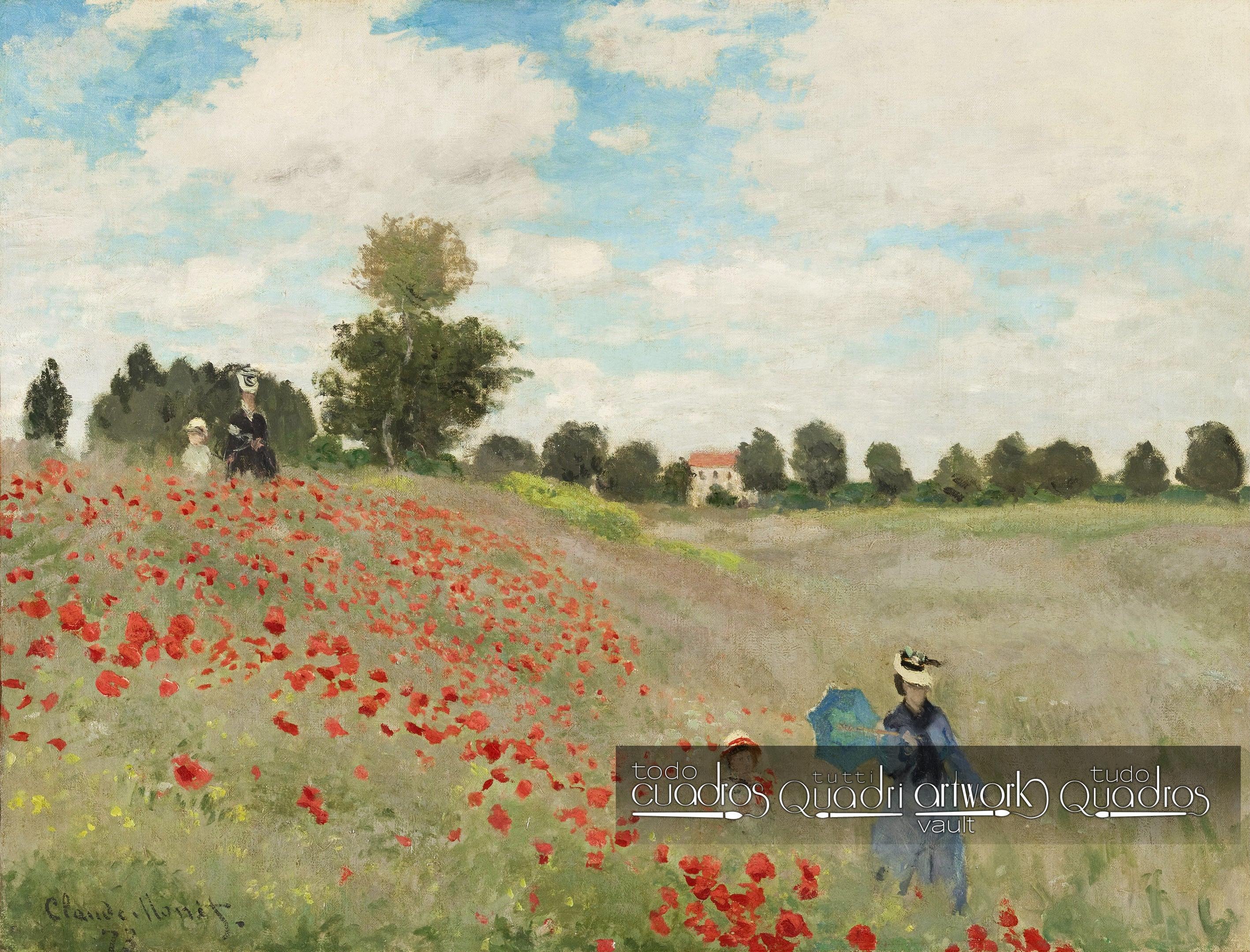 Mohnblumenfeld bei Argenteuil, Monet