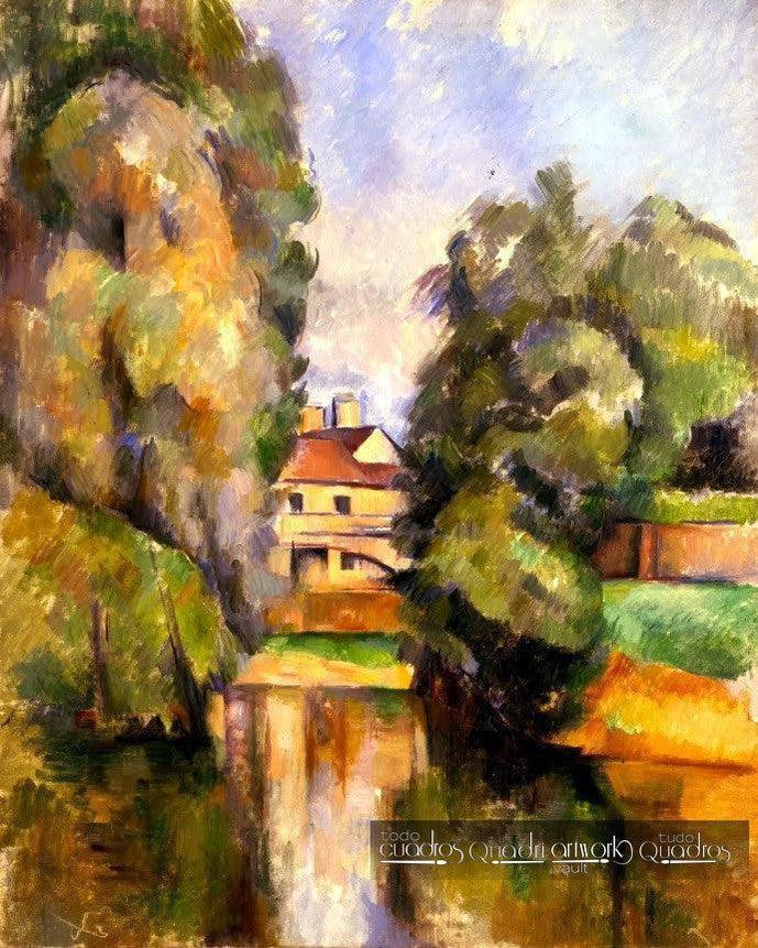 Landhaus an einem Fluss, Cézanne