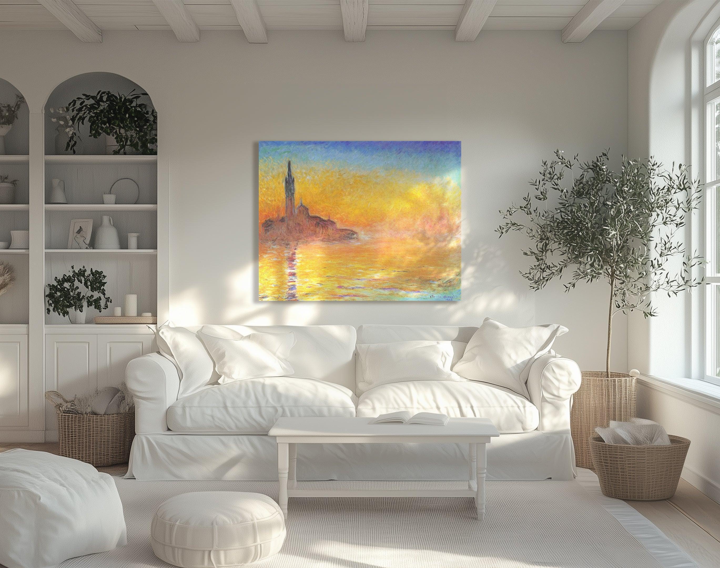 San Giorgio Maggiore bei Dämmerung, Monet