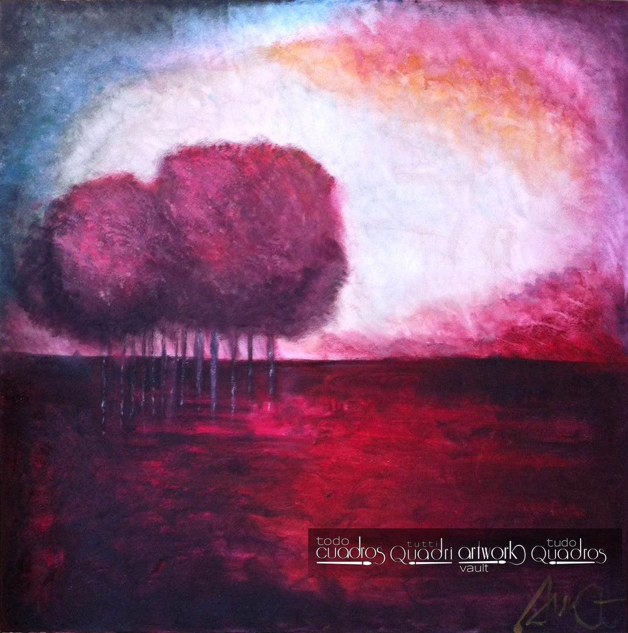 Gemälde "Rote Linie" <br /> A. Croxatto (2015)
