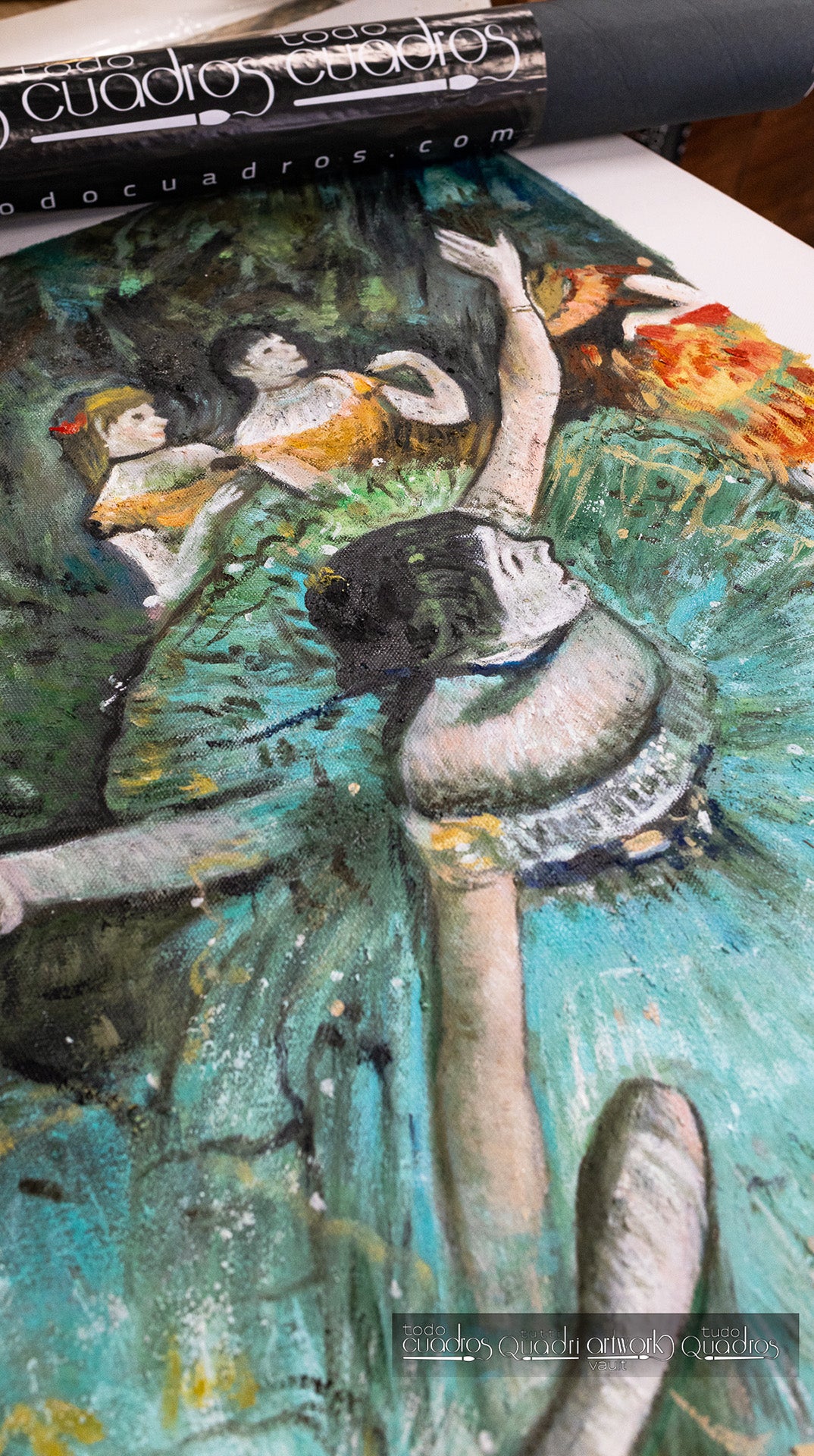 Schwankende Tänzerin, Degas