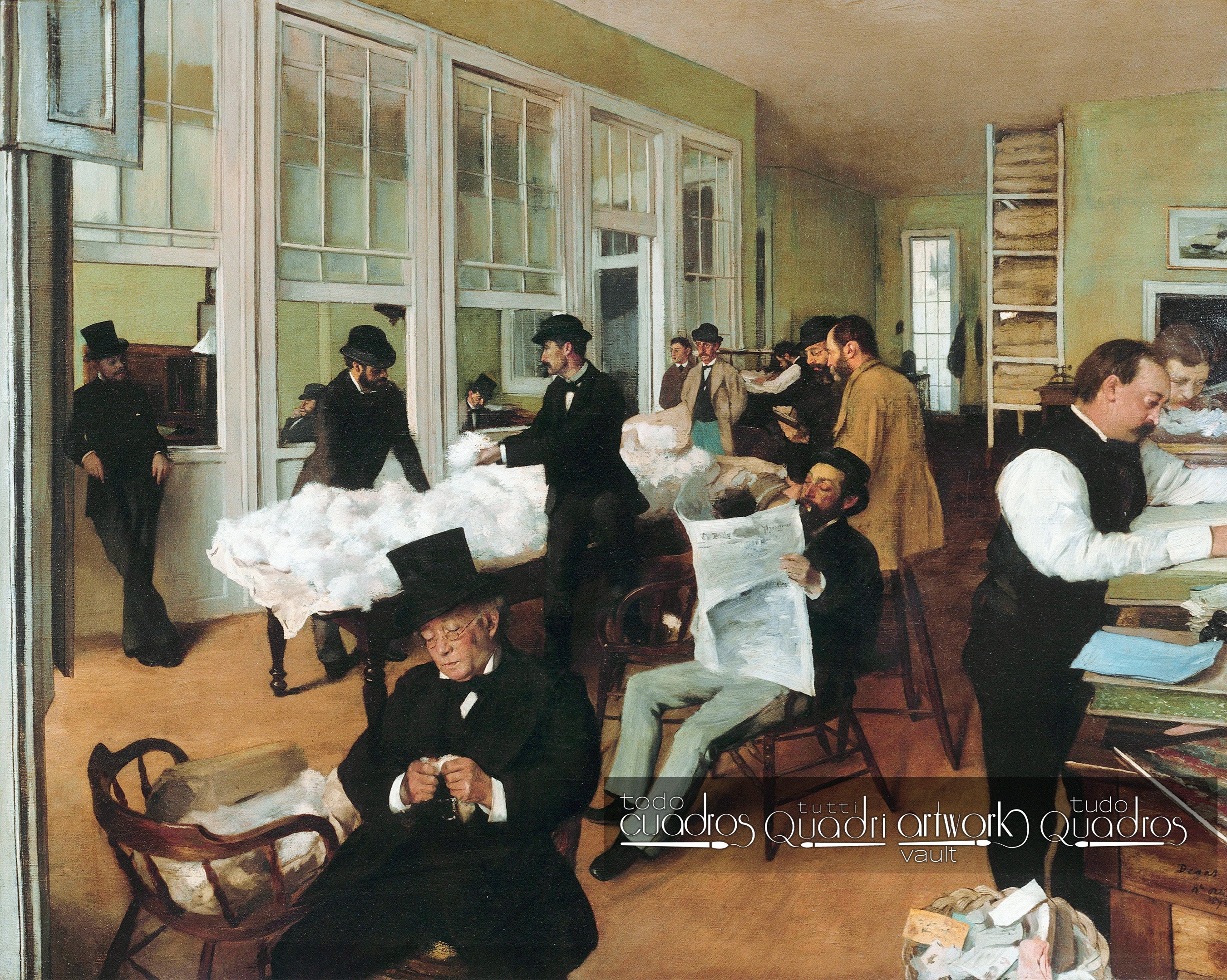 Das Baumwollkontor in New Orleans, Degas