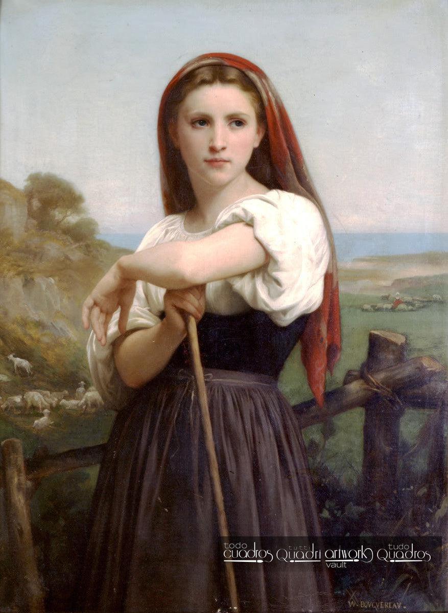 Die junge Schäferin, Bouguereau