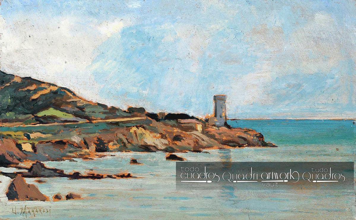 Blick auf den Turm von Livorno, <span class="nobr">Ugo Maranesi</span>