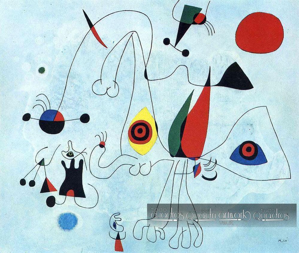 Frauen Und Vögel Im Morgengrauen, Miró