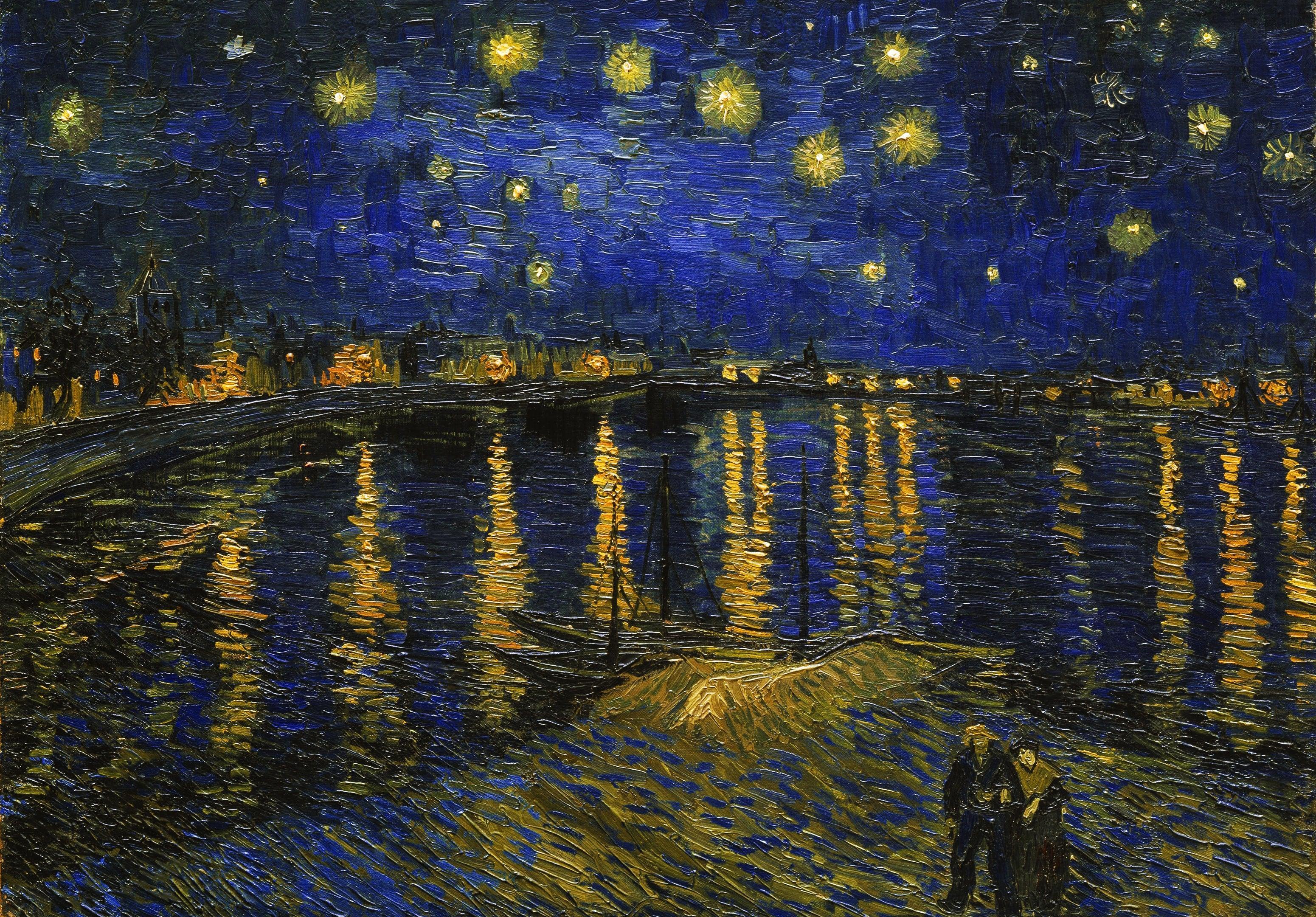 Sternennacht über der Rhone, Van Gogh