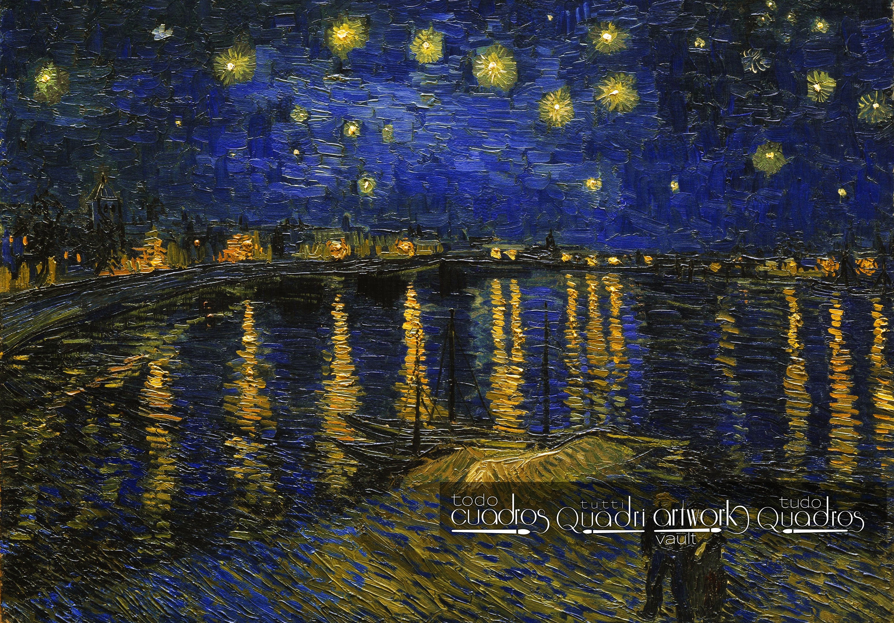 Sternennacht über der Rhone, Van Gogh