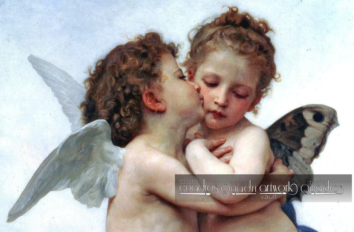Amor und Psyche als Kinder (detail), Bouguereau