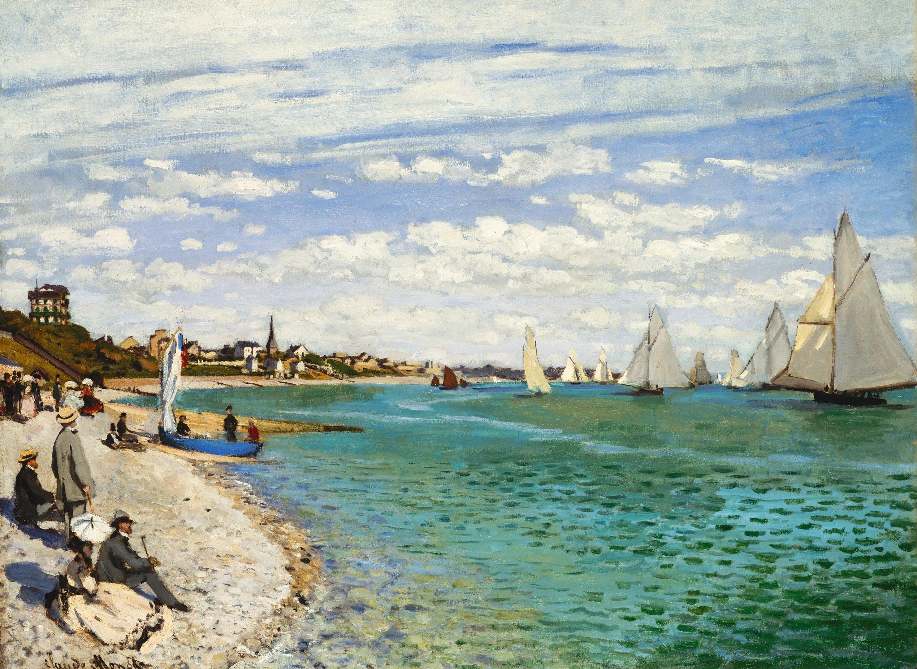 Regatta in Sainte-Adresse, Monet