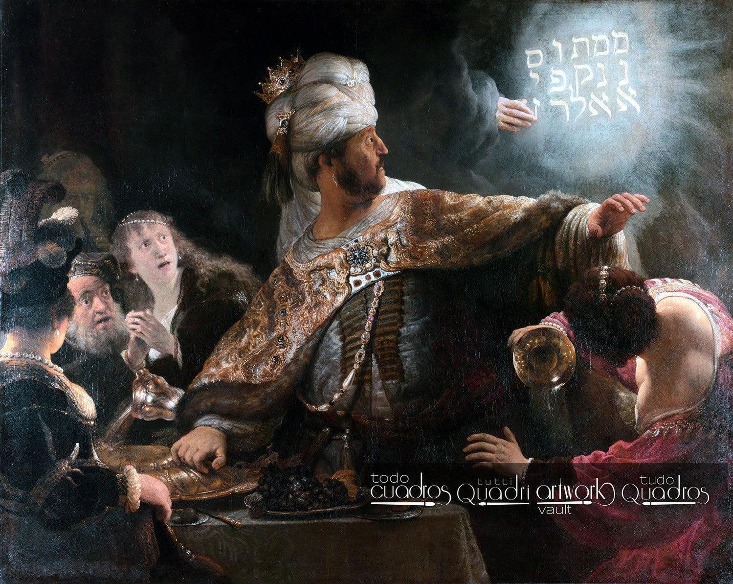 Das Gastmahl des Belsazar, Rembrandt