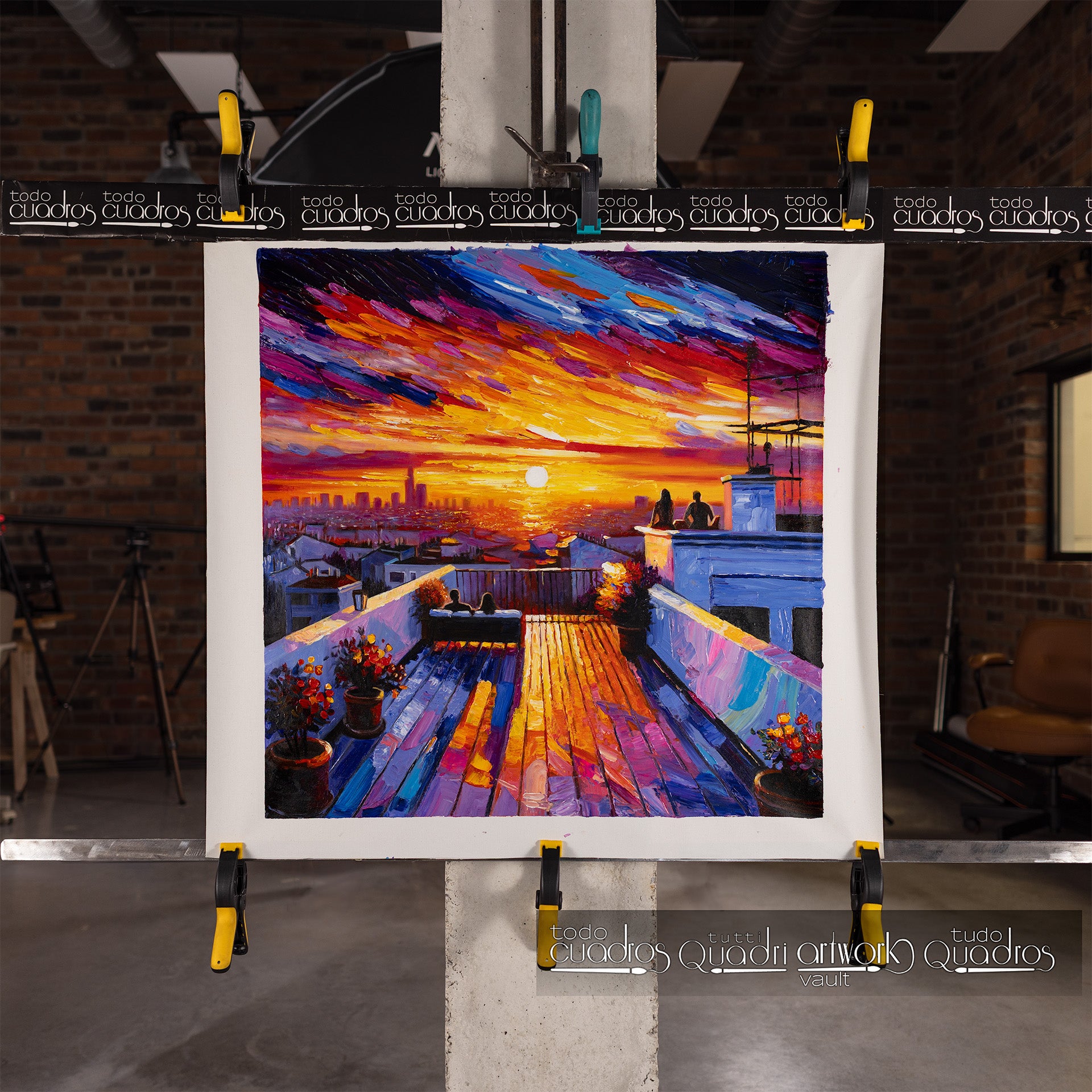 Sonnenuntergang über der Metropole