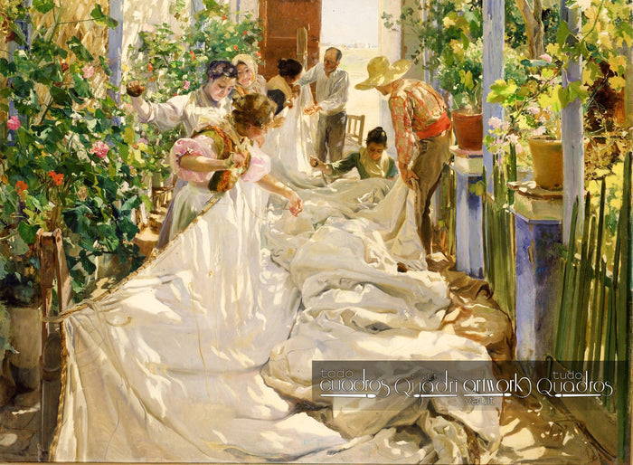 Das Nähen des Segels, Sorolla