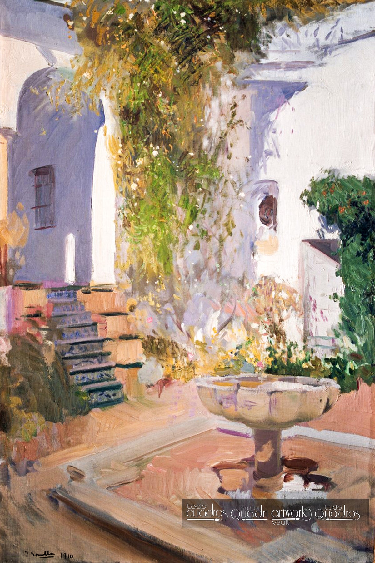 Grotte im Garten des Alcázar von Sevilla, Sorolla