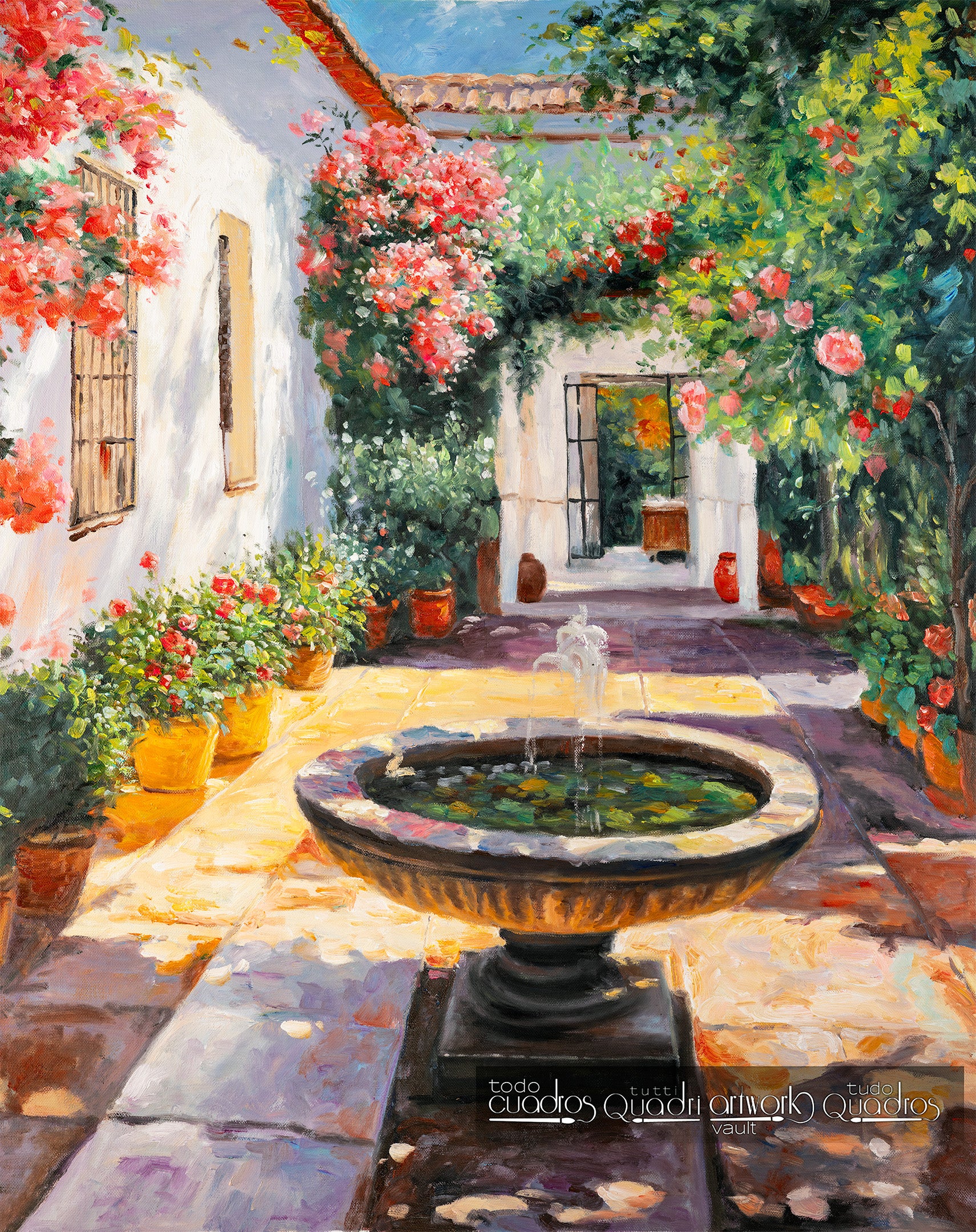 Eine andalusische Ecke, im Stil von Sorolla