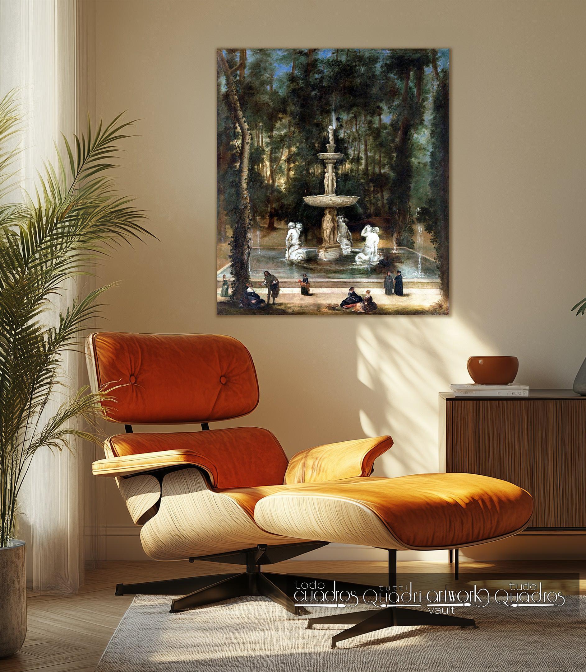 Der Tritonenbrunnen im Garten der Insel von Aranjuez, Velázquez