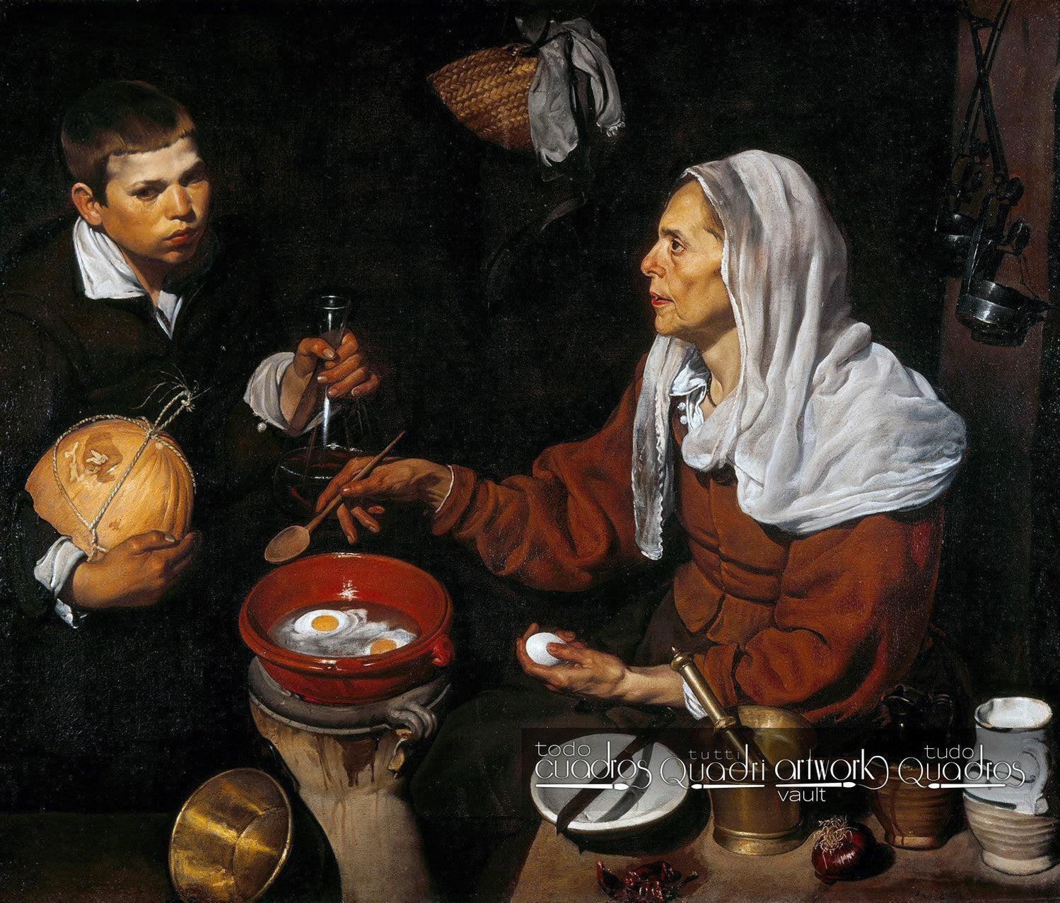 Alte Frau beim Eierbraten, Velázquez