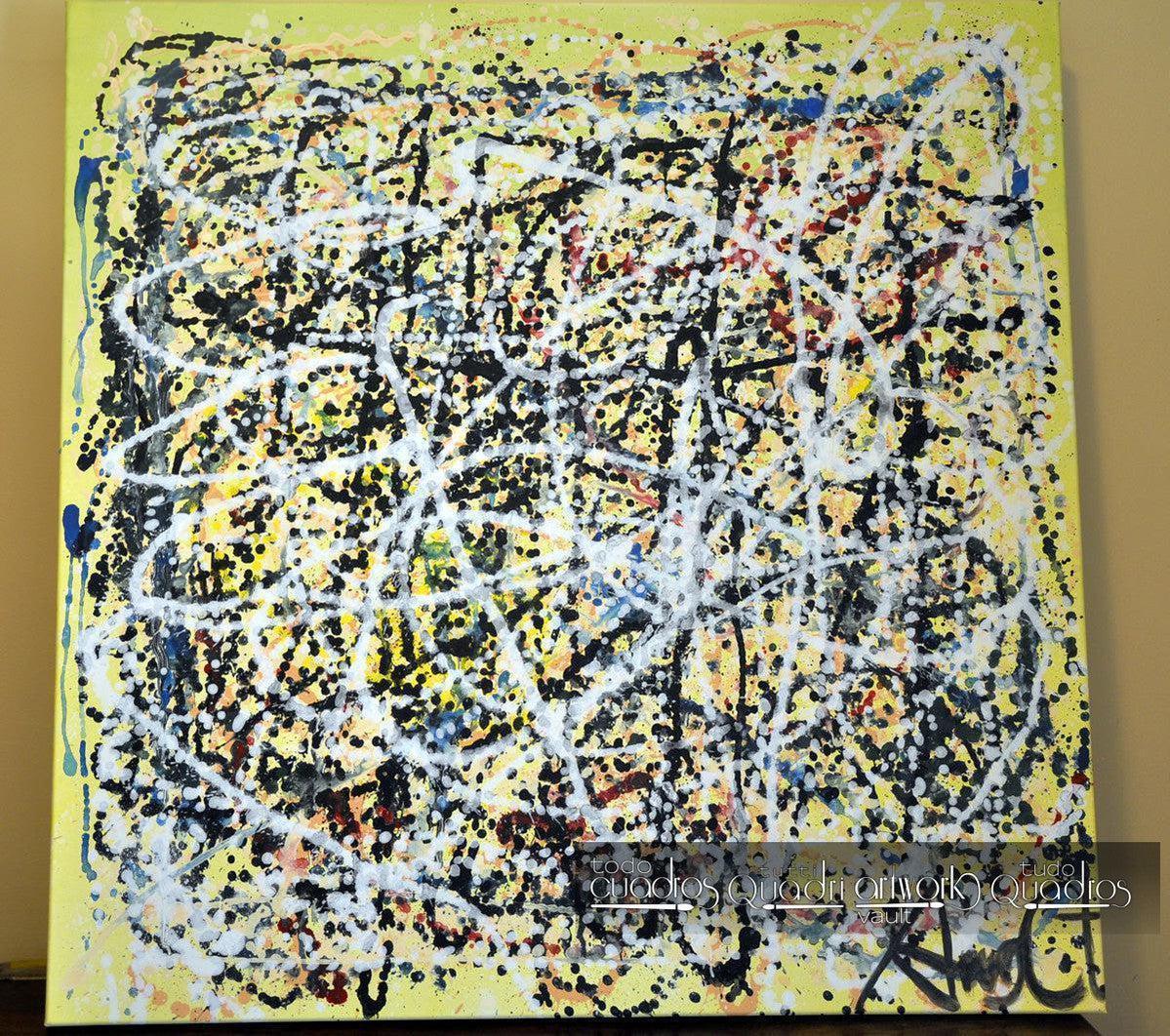 Gemälde "Hommage an Pollock" <br /> A. Croxatto (2015)