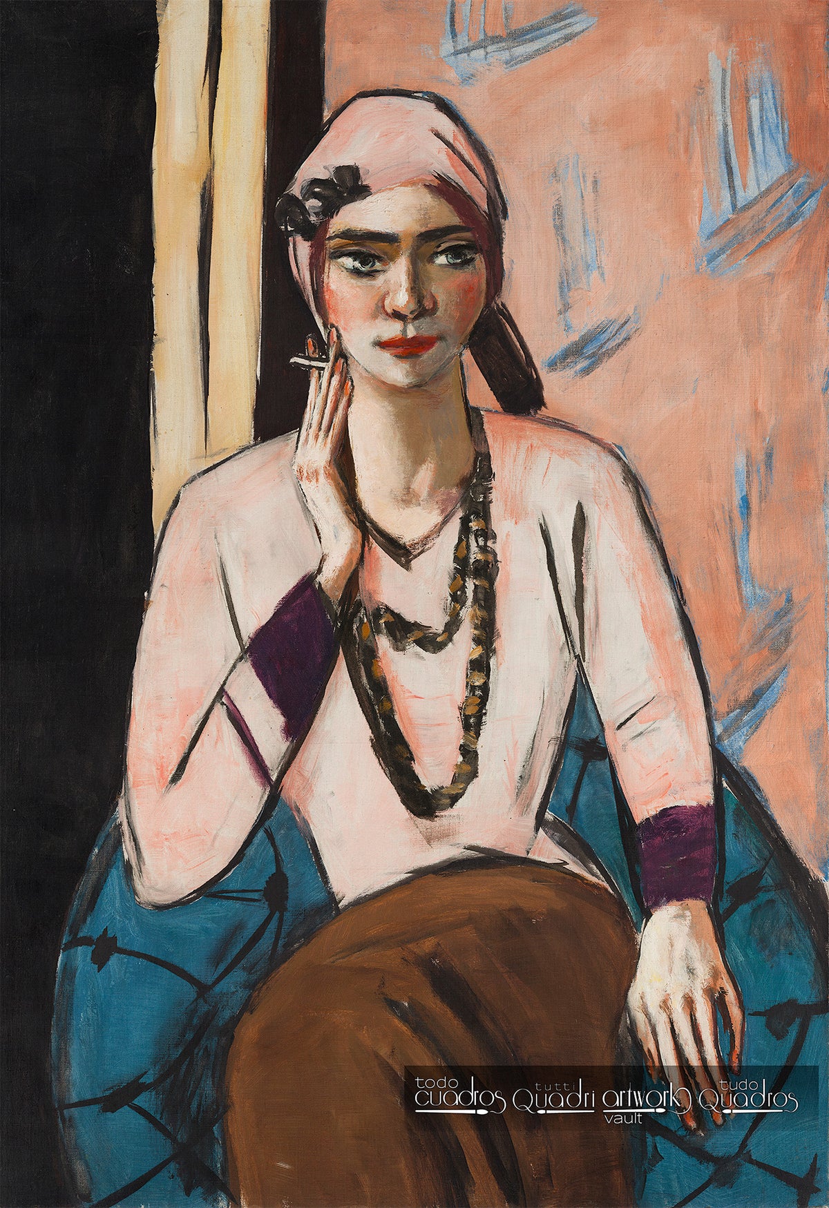 Quappi mit rosa Pullover, Max Beckmann