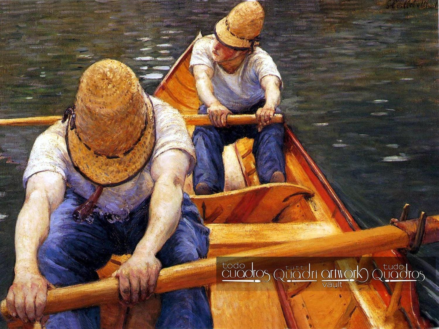 Ruderer auf der Yerres, Caillebotte