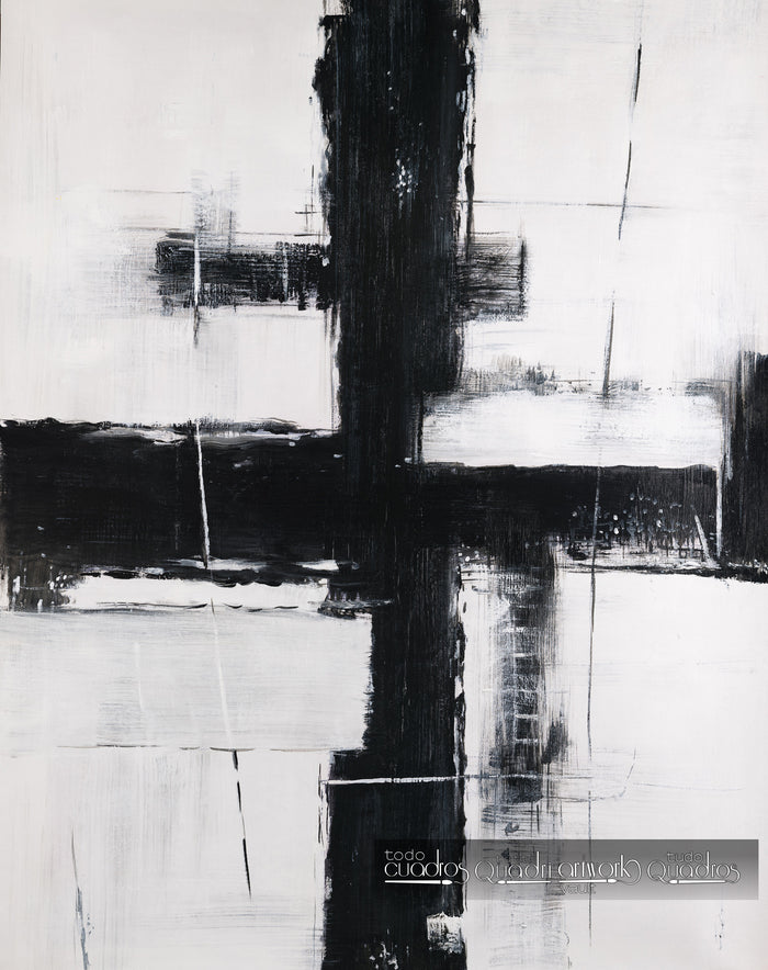 Kreuzung in Schwarz und Weiß