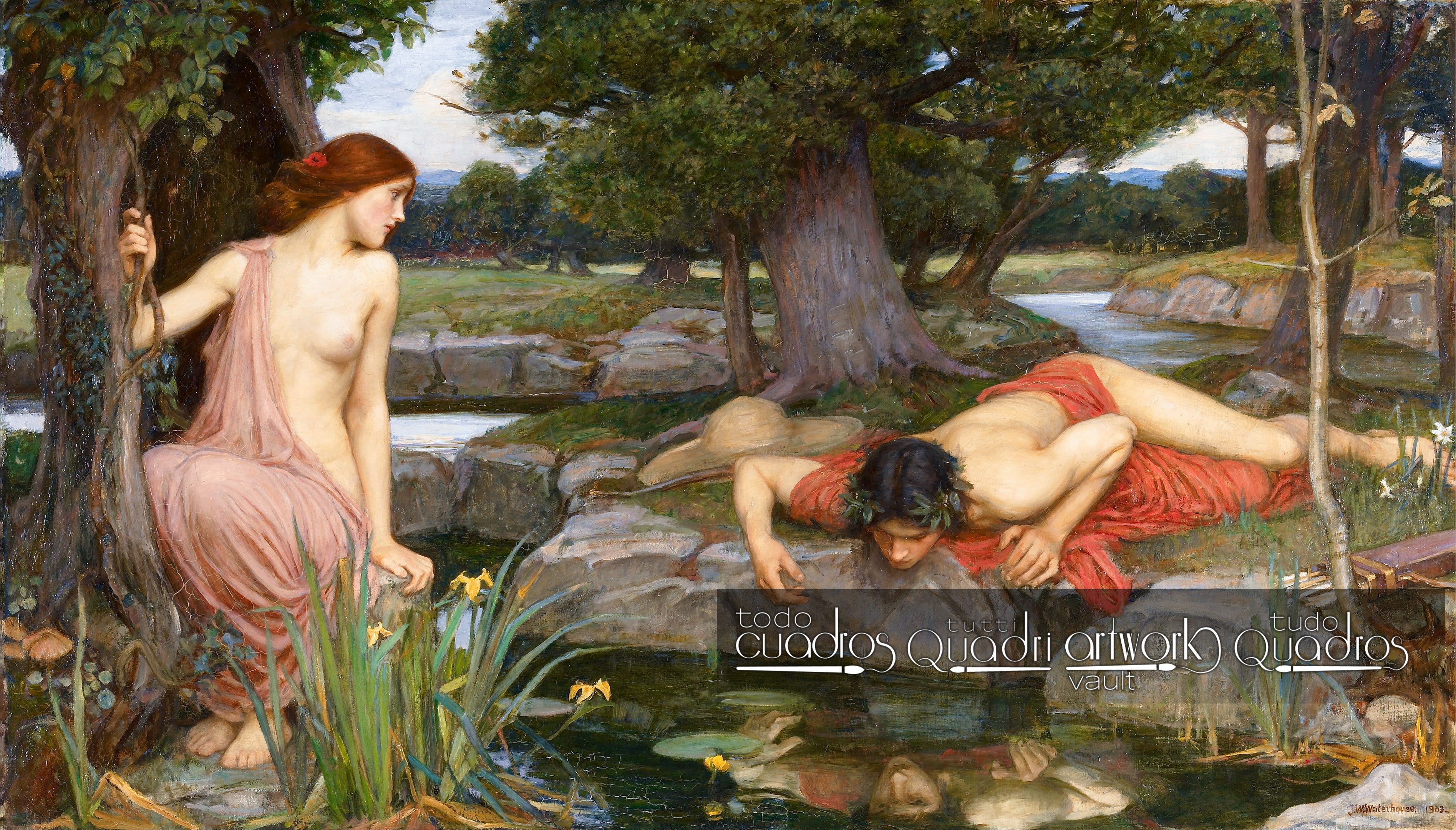Echo und Narziss, J. W. Waterhouse