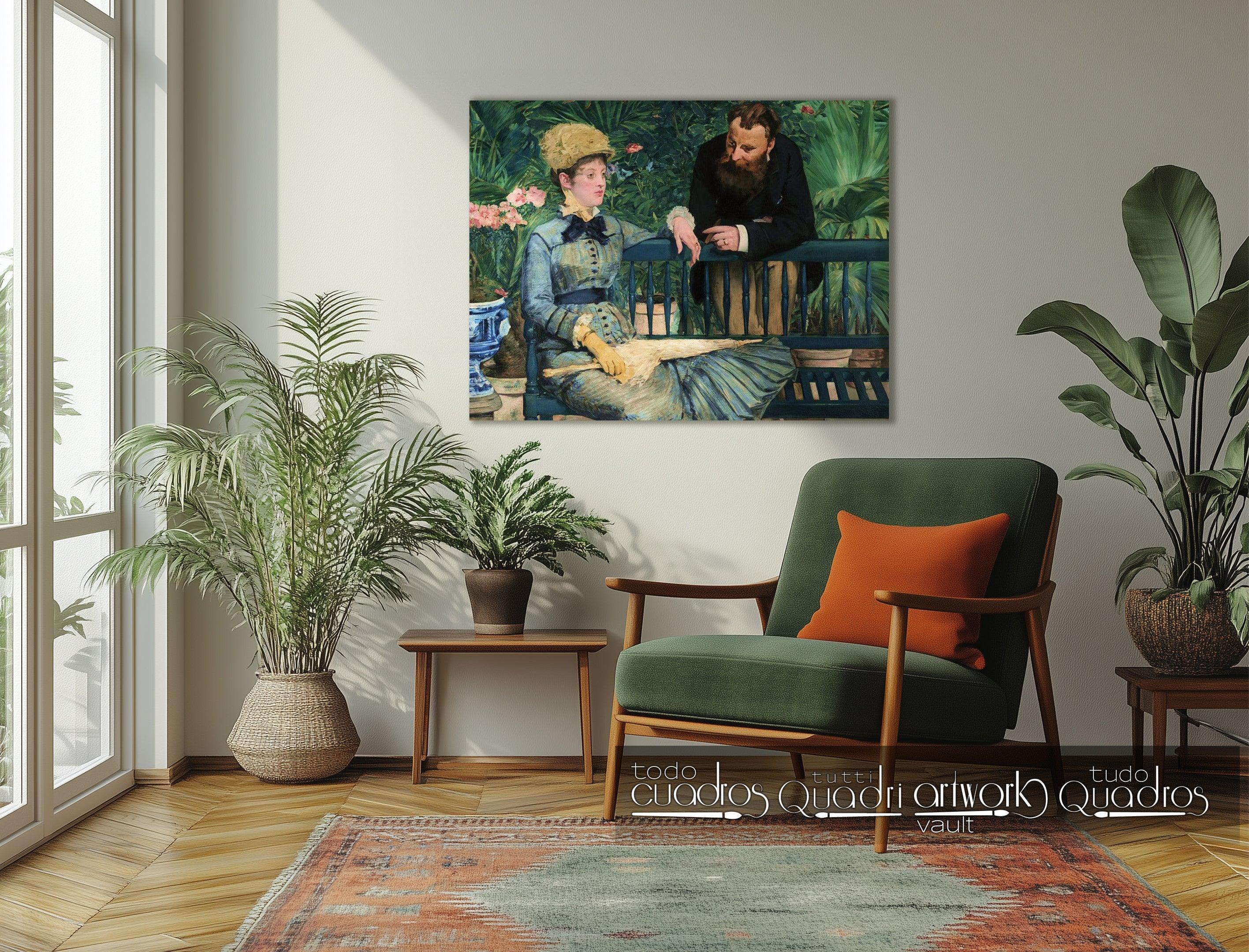 Im Wintergarten, Manet