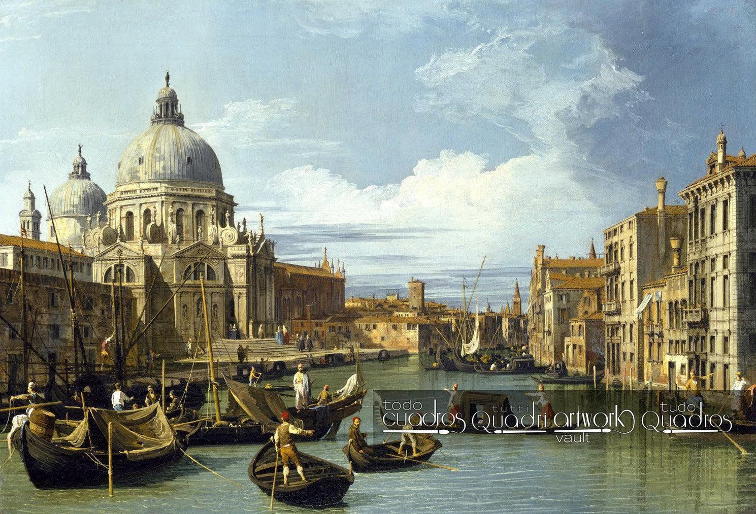 Der Eingang zum Canal Grande, Venedig. Canaletto