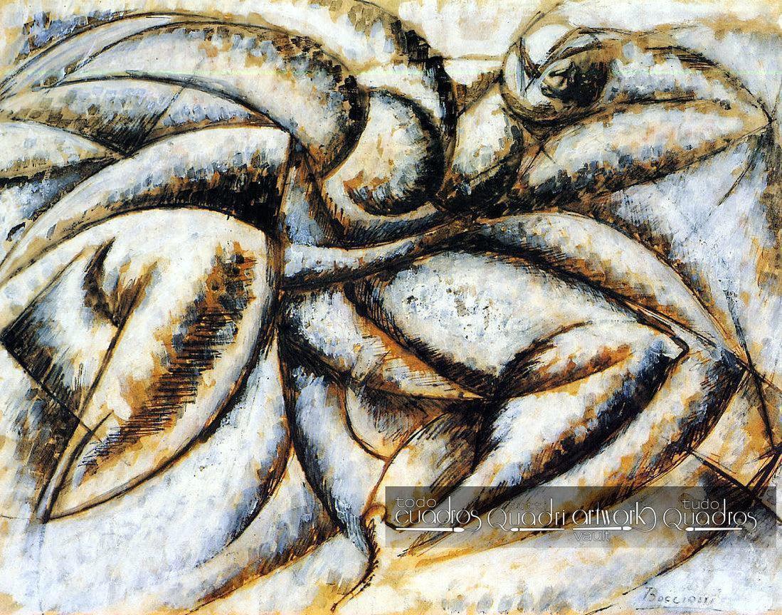 Dynamismus des menschlichen Körpers, Boccioni