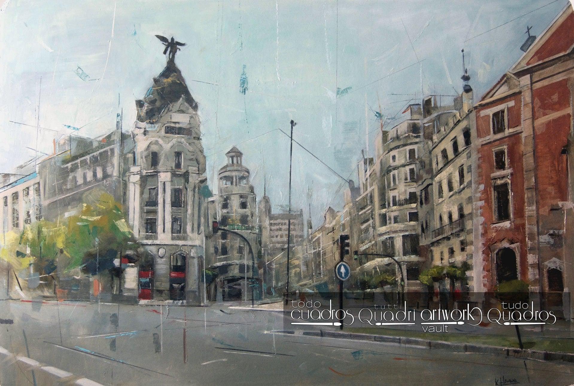 Die Gran Vía von Madrid, -<br /> Kiko Flores (2018)
