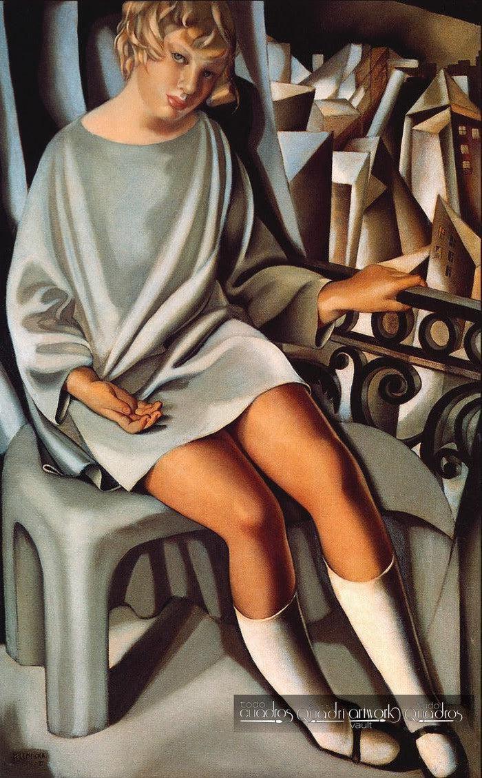 Kizette auf dem Balkon, Lempicka