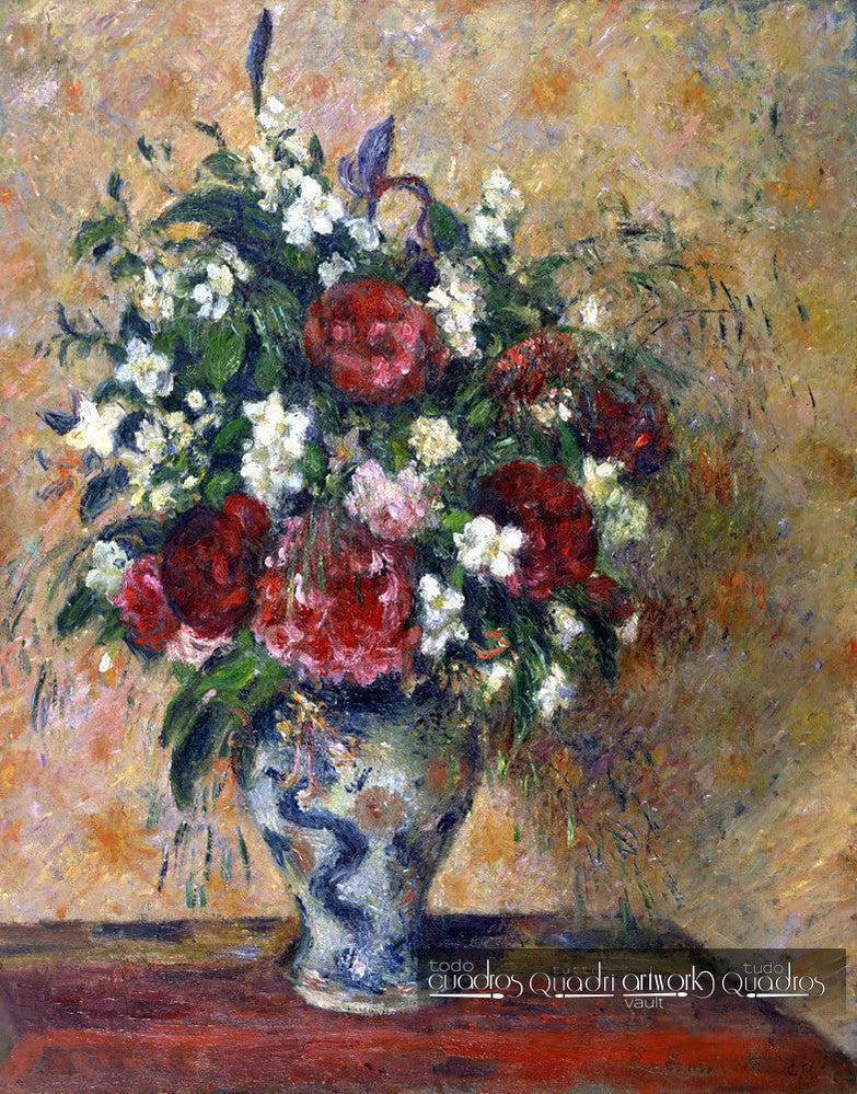 Stillleben mit Pfingstrosen und Pfeifenstrauch, Pissarro