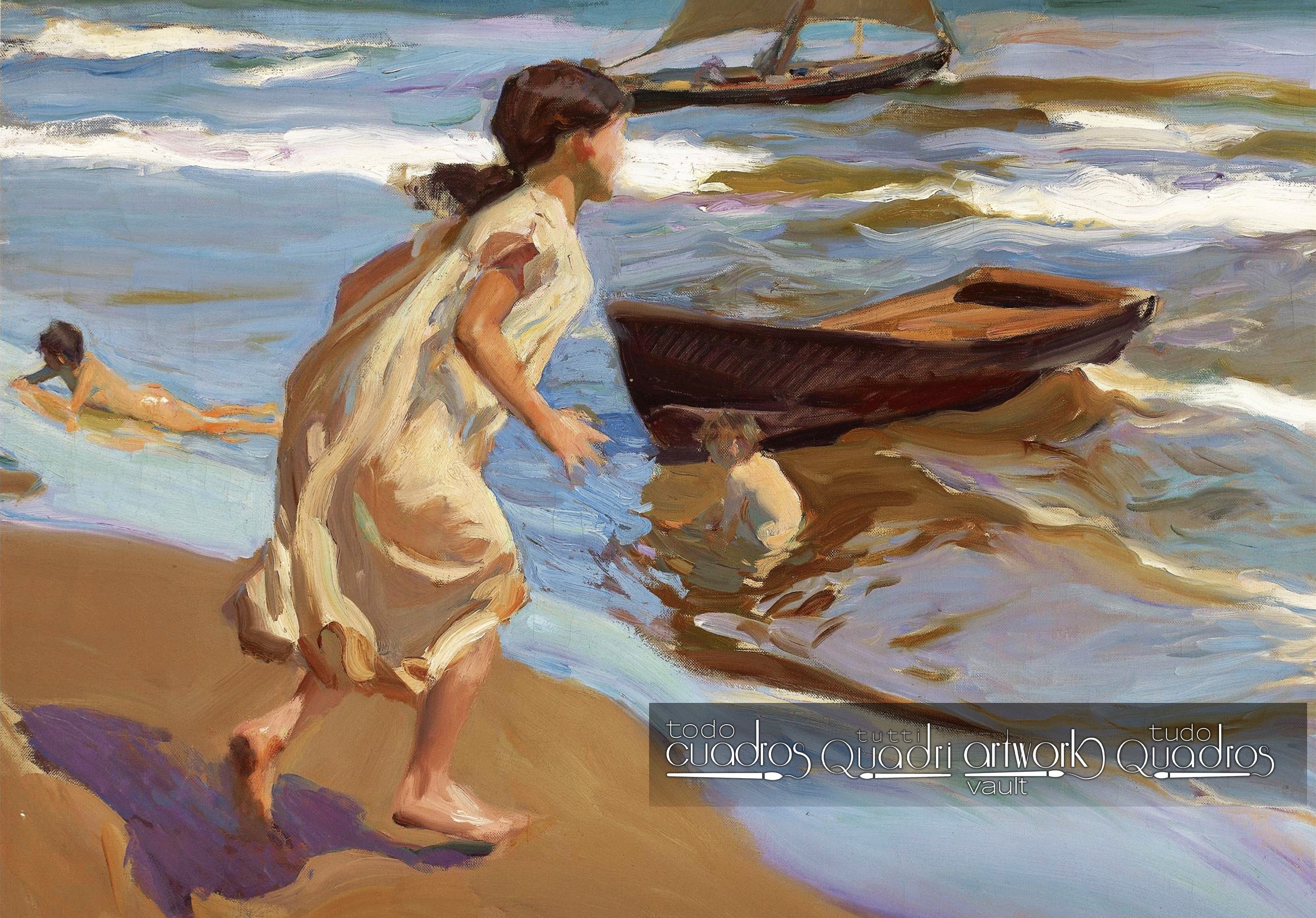 Mädchen geht ins Bad, Sorolla