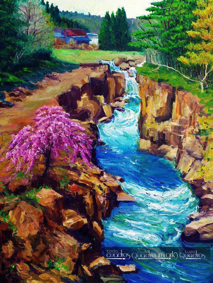 Die Schlucht, Landschaftsöl