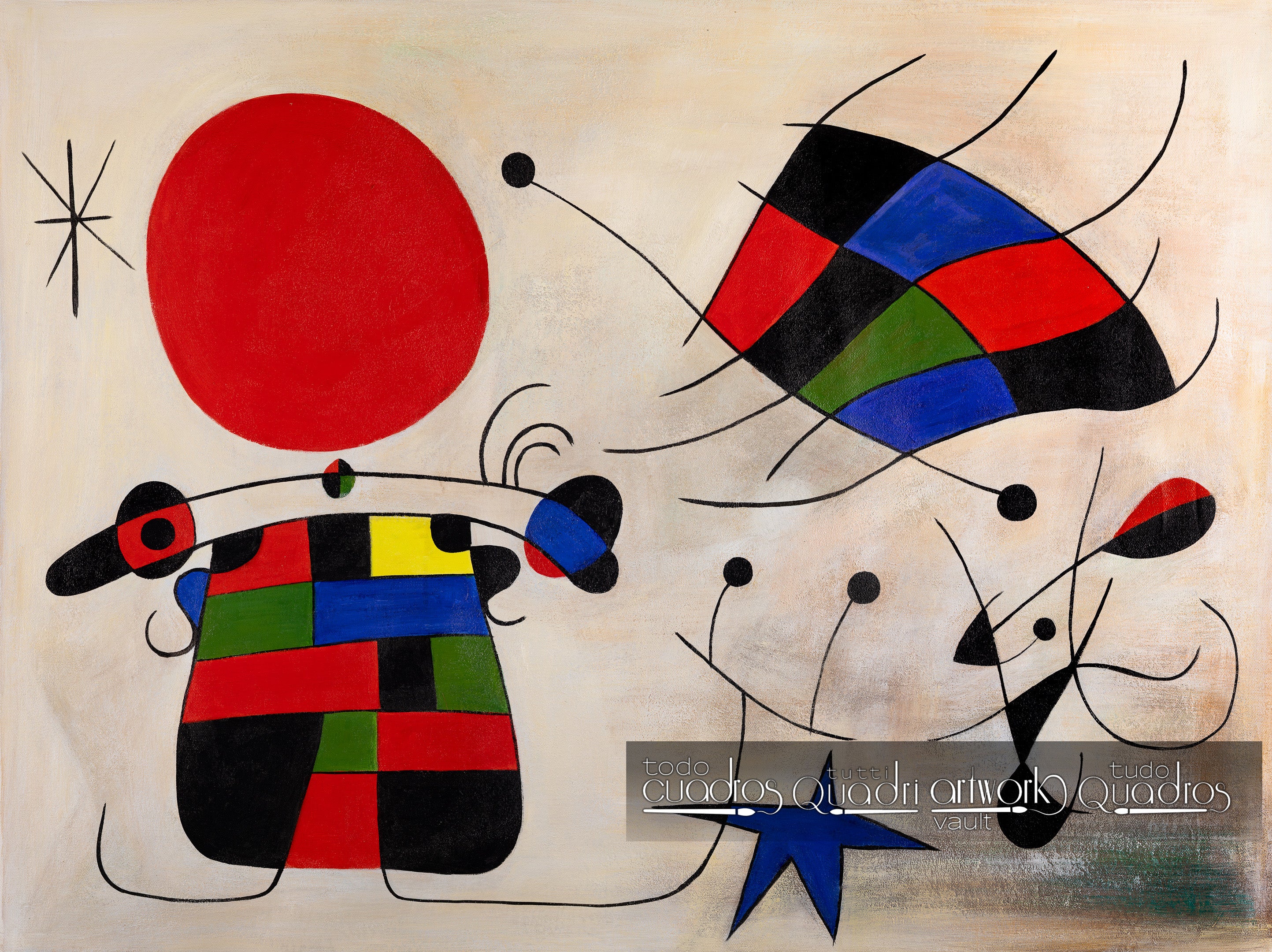 Das Lächeln mit flammenden Flügeln, Miró