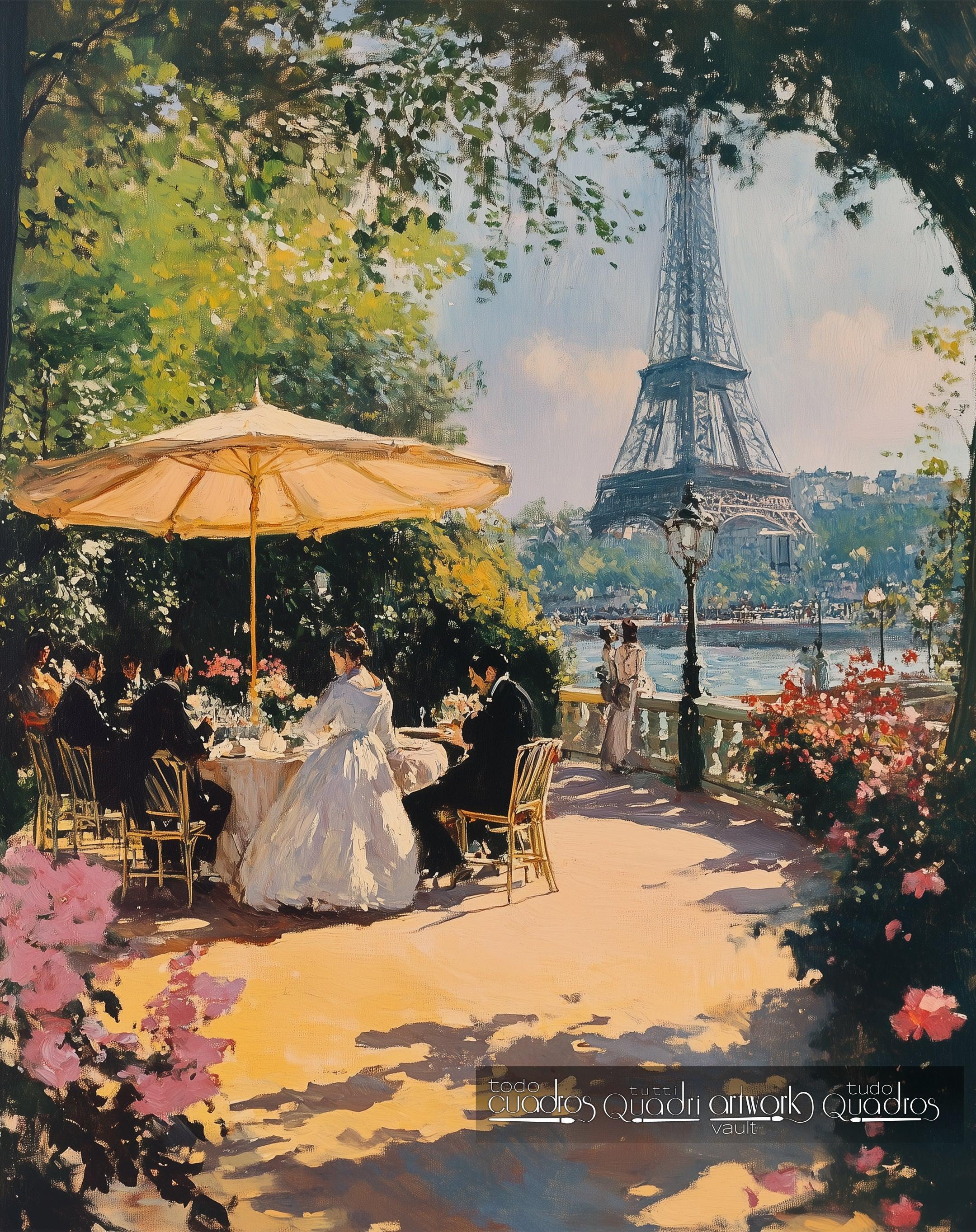 Sommernachmittag an der Seine, im Stil von Sorolla