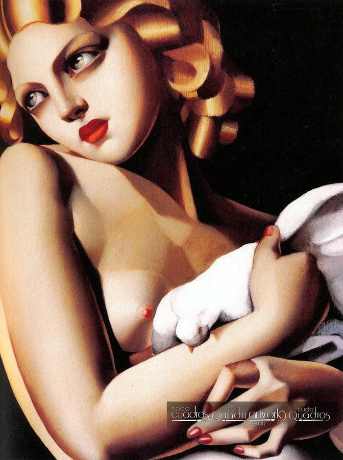 Frau mit Taube, Lempicka