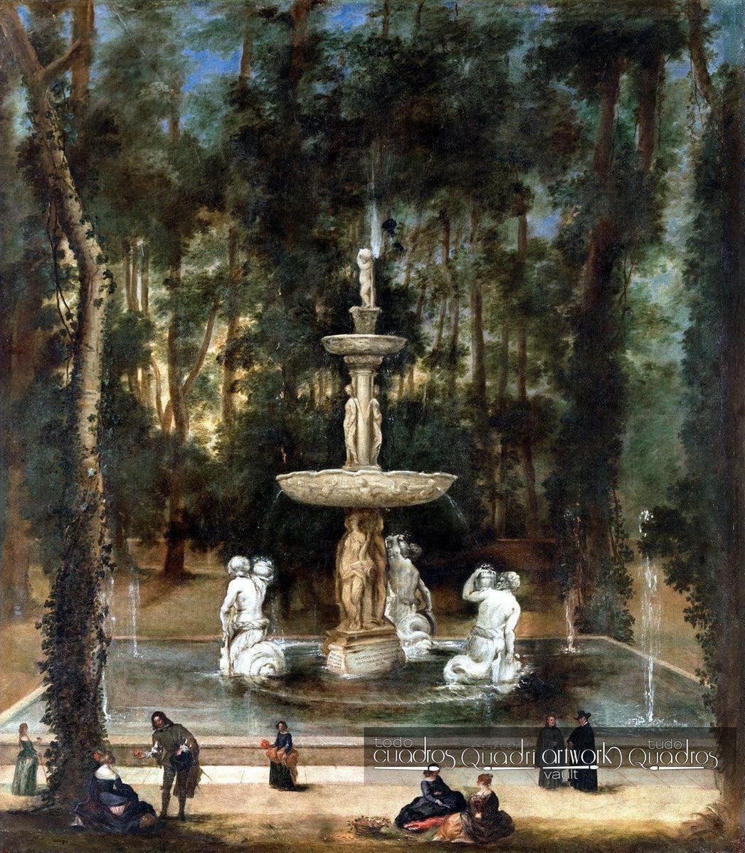Der Tritonenbrunnen im Garten der Insel von Aranjuez, Velázquez
